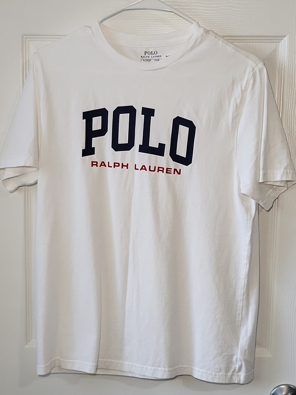 Polo by Ralph Lauren White Tee with Navy POLO and Red Branding